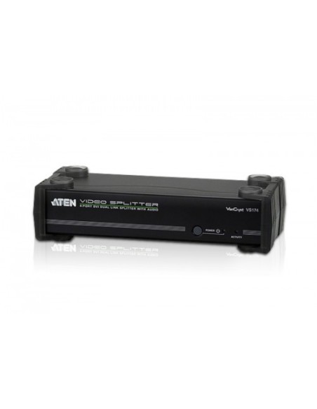 ATEN 976564 VS174-AT-G ATEN DISTRIBUIDOR / SPLITTER DVI DUAL LINK / AUDIO / RS232 DE 4 PUERTOS (VS174-AT-G)