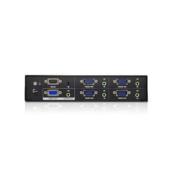 ATEN 976329 VS0401-AT-G ATEN CONMUTADOR / SELECTOR / SWITCHVGA / AUDIO DE 4 PUERTOS CON AUDIO RS-232 (VS0401-AT-G)