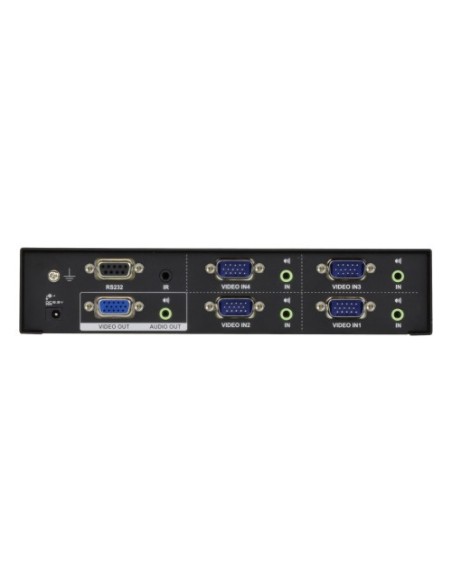 ATEN 976329 VS0401-AT-G ATEN CONMUTADOR / SELECTOR / SWITCHVGA / AUDIO DE 4 PUERTOS CON AUDIO RS-232 (VS0401-AT-G)