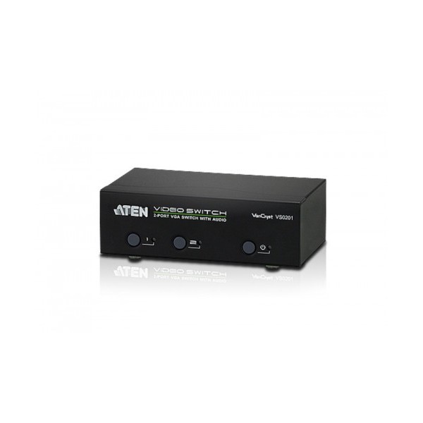 ATEN 976311 VS0201-AT-G ATEN CONMUTADOR / SELECTOR / SWITCH VGA / AUDIO SWITCH DE 2 PUERTOS CON RS-232 (VS0201-AT-G)