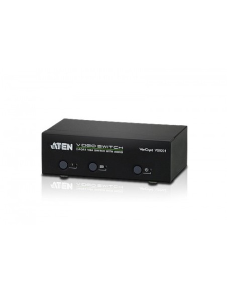 ATEN 976311 VS0201-AT-G ATEN CONMUTADOR / SELECTOR / SWITCH VGA / AUDIO SWITCH DE 2 PUERTOS CON RS-232 (VS0201-AT-G)
