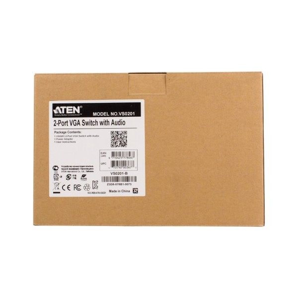 ATEN 976311 VS0201-AT-G ATEN CONMUTADOR / SELECTOR / SWITCH VGA / AUDIO SWITCH DE 2 PUERTOS CON RS-232 (VS0201-AT-G)