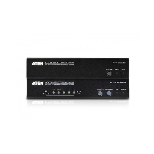ATEN 976011 CE775-AT-G Aten CE775 extensor audio/video Transmisor y receptor de señales AV Negro