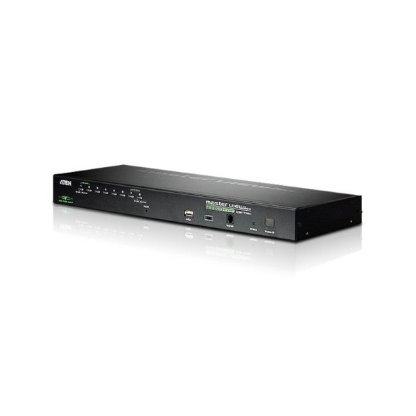 ATEN 975879 CS1708I-AT-G ATEN Switch KVM por IP VGA PS/2-USB de 8 puertos con acceso compartido desde consolas local/remota