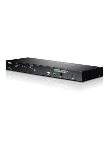 ATEN 975879 CS1708I-AT-G ATEN Switch KVM por IP VGA PS/2-USB de 8 puertos con acceso compartido desde consolas local/remota