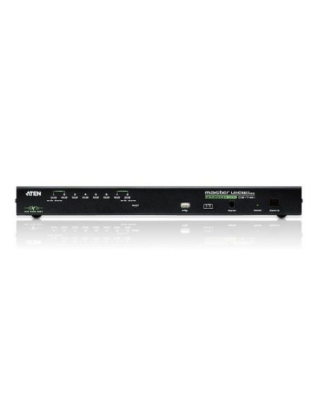 ATEN 975879 CS1708I-AT-G ATEN Switch KVM por IP VGA PS/2-USB de 8 puertos con acceso compartido desde consolas local/remota