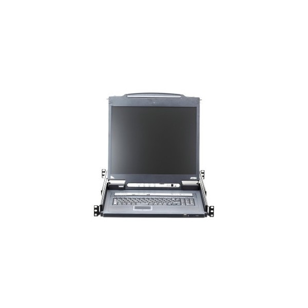 ATEN 975810 CL5716IN-ATA-SG Aten Consola LCD single rail con switch KVM por IP integrado VGA PS/2-USB de 16 puertos con acceso c
