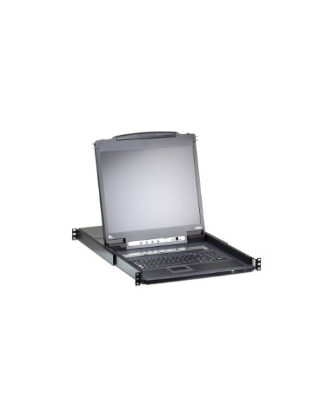 ATEN 975810 CL5716IN-ATA-SG Aten Consola LCD single rail con switch KVM por IP integrado VGA PS/2-USB de 16 puertos con acceso c