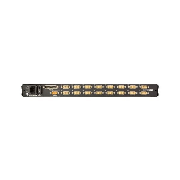ATEN 975801 CL5716N-ATA-SG Aten Consola LCD single rail con switch KVM integrado VGA PS/2-USB de 16 puertos