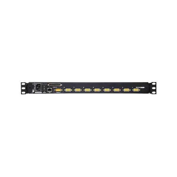 ATEN 975799 CL5708IN-ATA-SG Aten Consola LCD single rail con switch KVM por IP integrado VGA PS/2-USB de 8 puertos con acceso co