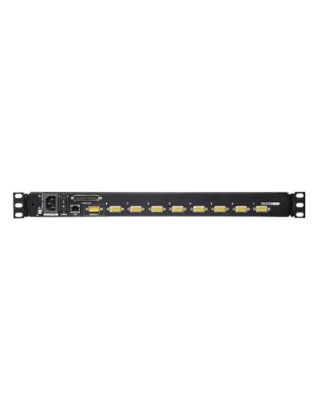 ATEN 975799 CL5708IN-ATA-SG Aten Consola LCD single rail con switch KVM por IP integrado VGA PS/2-USB de 8 puertos con acceso co