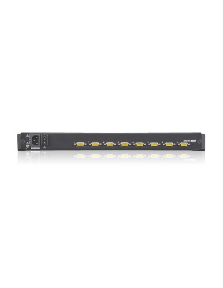 ATEN 975764 CL1308N-ATA-SG Aten Consola LCD single rail con switch KVM integrado VGA PS/2-USB de 8 puertos