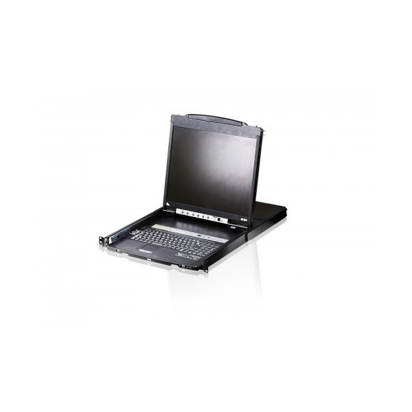 ATEN 975713 CL5816N-ATA-SG ATEN Consola LCD dual rail con switch KVM integrado VGA PS/2-USB de 16 puertos