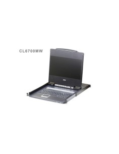 ATEN 975676 CL6700MW-ATA-SG ATEN Consola LCD single rail (HDMI / DVI / VGA, USB)