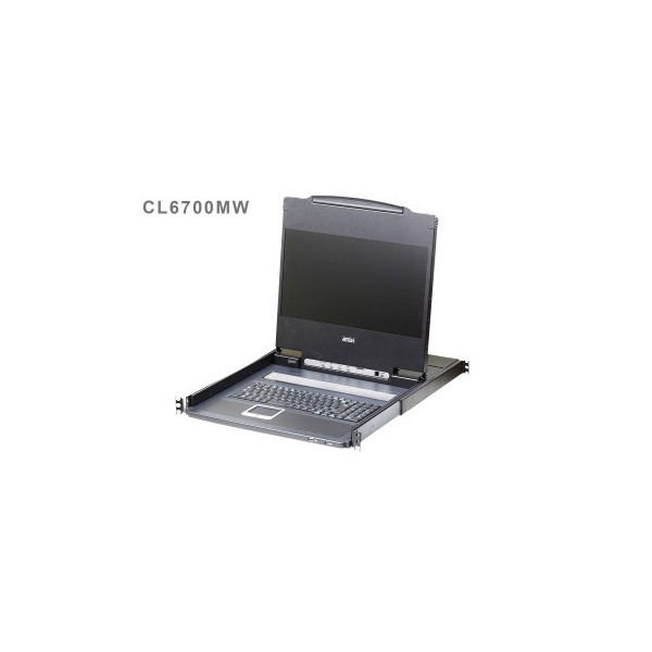 ATEN 975676 CL6700MW-ATA-SG ATEN Consola LCD single rail (HDMI / DVI / VGA, USB)