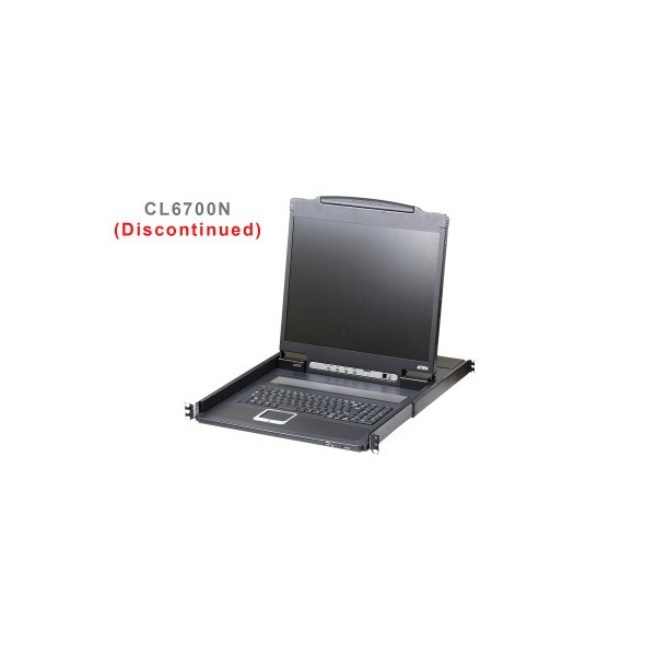 ATEN 975676 CL6700MW-ATA-SG ATEN Consola LCD single rail (HDMI / DVI / VGA, USB)