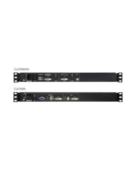 ATEN 975676 CL6700MW-ATA-SG ATEN Consola LCD single rail (HDMI / DVI / VGA, USB)