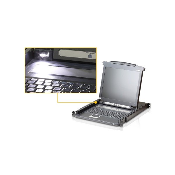 ATEN 975641 CL1000N-ATA-SG Aten Consola LCD single rail (VGA, PS/2-USB)