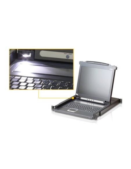 ATEN 975641 CL1000N-ATA-SG Aten Consola LCD single rail (VGA, PS/2-USB)