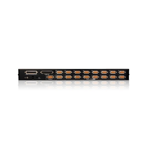 ATEN 975625 CS1716A-AT-G ATEN SWITCH KVM VGA PS/2-USB DE 16 PUERTOS CON PUERTO PARA CONEXION EN CADENA Y PERIFÉRICOS USB (CS1716