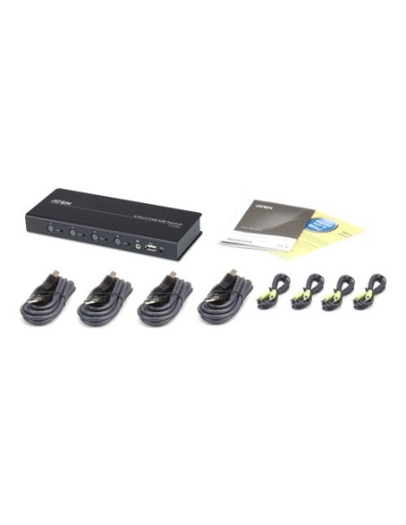 ATEN 975481 CS724KM-AT Aten CS724KM interruptor KVM Negro