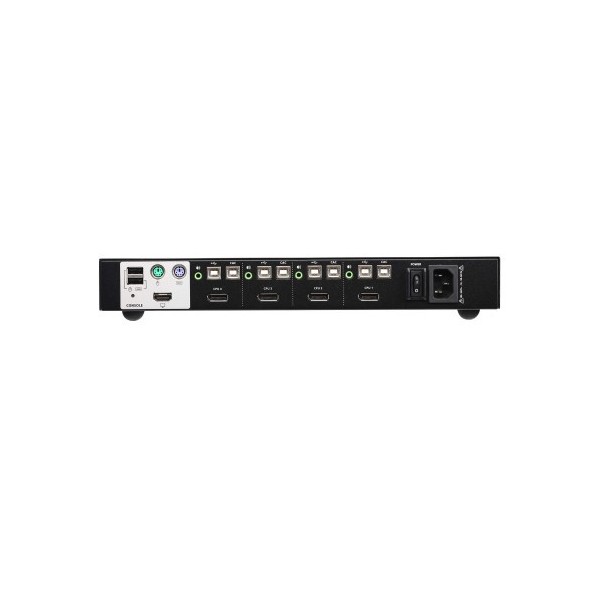ATEN 975473 CS1184DP-AT-G ATEN Switch KVM seguro DisplayPort USB de 4 puertos (compatible con PSS PP v3.0)