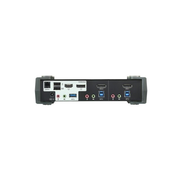 ATEN 975351 CS1922M-AT-G ATEN Switch KVMP™ DisplayPort 4K MST USB 3.0 de 2 puertos (cables incluidos)