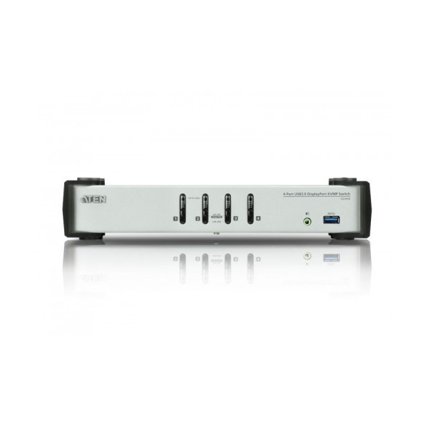 ATEN 975326 CS1914-AT-G Aten CS1914 interruptor KVM Negro, Gris