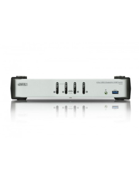 ATEN 975326 CS1914-AT-G Aten CS1914 interruptor KVM Negro, Gris