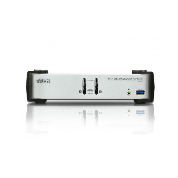 ATEN 975318 CS1912-AT-G Aten CS1912 interruptor KVM Negro, Gris
