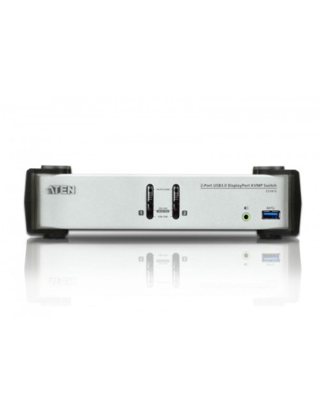 ATEN 975318 CS1912-AT-G Aten CS1912 interruptor KVM Negro, Gris