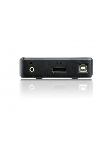 ATEN 975300 CS782DP-AT ATEN SWITCH KVM DISPLAYPORT/AUDIO USB DE 2 PUERTOS (COMPATIBLE CON 4K, CABLES INCLUIDOS) (CS782DP-AT)