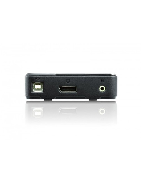 ATEN 975300 CS782DP-AT ATEN SWITCH KVM DISPLAYPORT/AUDIO USB DE 2 PUERTOS (COMPATIBLE CON 4K, CABLES INCLUIDOS) (CS782DP-AT)
