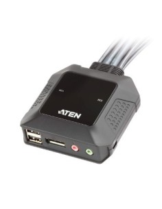 ATEN 975094 CS22DP-AT ATEN SWITCH KVM FORMATO CABLE DISPLAYPORT USB DE 2 PUERTOS SELECTOR REMOTO DE PUERTO (CS22DP-AT) 2