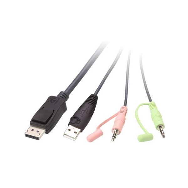 ATEN 975094 CS22DP-AT ATEN SWITCH KVM FORMATO CABLE DISPLAYPORT USB DE 2 PUERTOS SELECTOR REMOTO DE PUERTO (CS22DP-AT)
