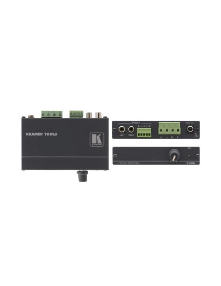 KRAMER 963421 90-70154090 Kramer Electronics 900N amplificador de audio 2.0 canales Negro