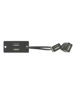 KRAMER 962293 80-021199 KRAMER Wall Plate de Inserción 2 x USB 2.0 (A/A) (WU-2AA)