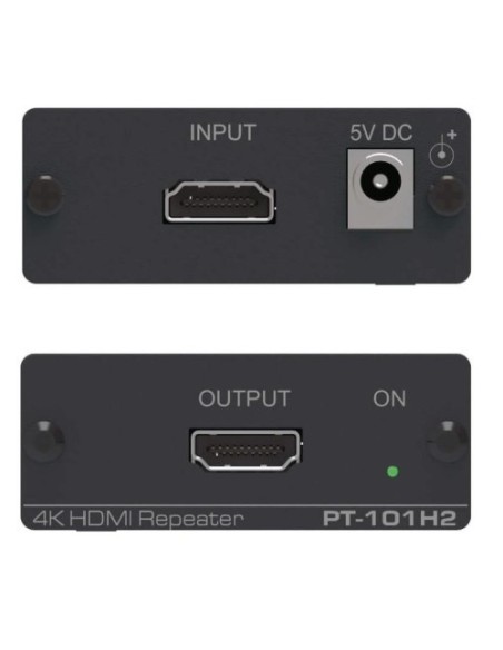 KRAMER 960600 50-80409090 Kramer Electronics PT-101H2 extensor audio/video Repetidor de señales AV Negro
