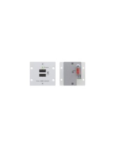 KRAMER 940991 80-80228290 Kramer Electronics W-2UC(B) placa de pared y cubierta de interruptor Negro