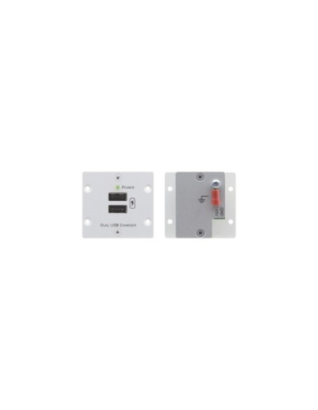 KRAMER 940991 80-80228290 Kramer Electronics W-2UC(B) placa de pared y cubierta de interruptor Negro