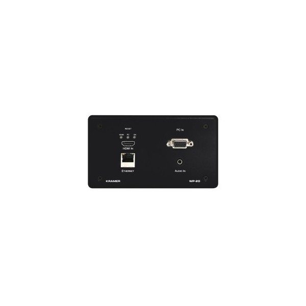 KRAMER 940852 20-80332590 Kramer Electronics WP-20/EU(B)-80 caja de tomacorriente Negro