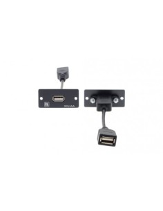 KRAMER 940828 85-0119799 Kramer Electronics WU-AA(B) placa de pared y cubierta de interruptor Negro