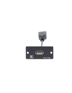 KRAMER 940810 85-0119199 Kramer Electronics Wall Plate Insert - USB (A/A) caja de tomacorriente Negro