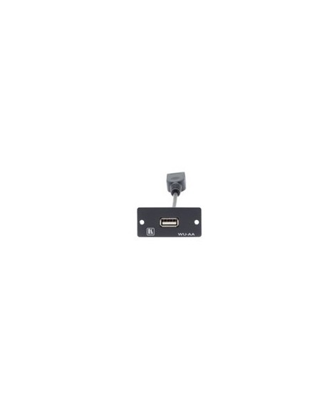KRAMER 940810 85-0119199 Kramer Electronics Wall Plate Insert - USB (A/A) caja de tomacorriente Negro
