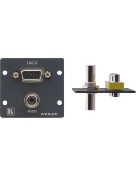 KRAMER 940781 85-70580099 KRAMER ADAPTADOR FORMATO WALL PLATE DE VGA (FD-15) Y AUDIO MINI JACK 3,5MM EN AMBOS EXTREMOS PARA FRAM