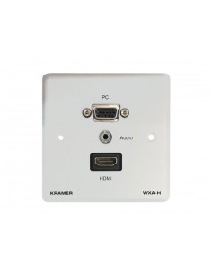 KRAMER 940764 80-000110 Kramer Electronics WXA-H/EU(W)-80 toma de corriente HDMI + VGA + 3.5mm Blanco