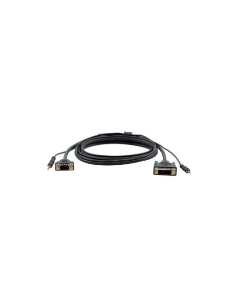 KRAMER 940078 94-0606025 Kramer Electronics 7.6m, DVI-I/3.5mm - VGA/3.5mm 7,6 m DVI-I/3.5mm VGA/3,5mm Negro