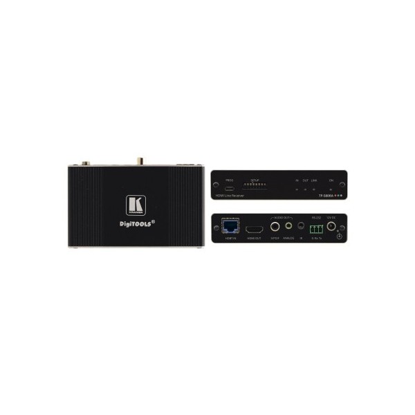 KRAMER 940027 50-8048601090 Kramer Electronics TP-580RA extensor audio/video Receptor AV Negro