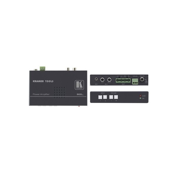 KRAMER 939958 90-7622090 KRAMER AMPLIFICADOR DE POTENCIA AUDIO ESTEREO 10W. 2 ENTRADAS AUDIO NO BALANCEADO (900XL)