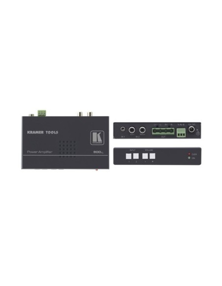 KRAMER 939958 90-7622090 KRAMER AMPLIFICADOR DE POTENCIA AUDIO ESTEREO 10W. 2 ENTRADAS AUDIO NO BALANCEADO (900XL)